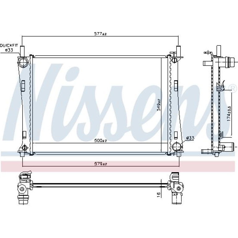 Wasserkühler PKW 62028A Wasserkühler PKW 62028A