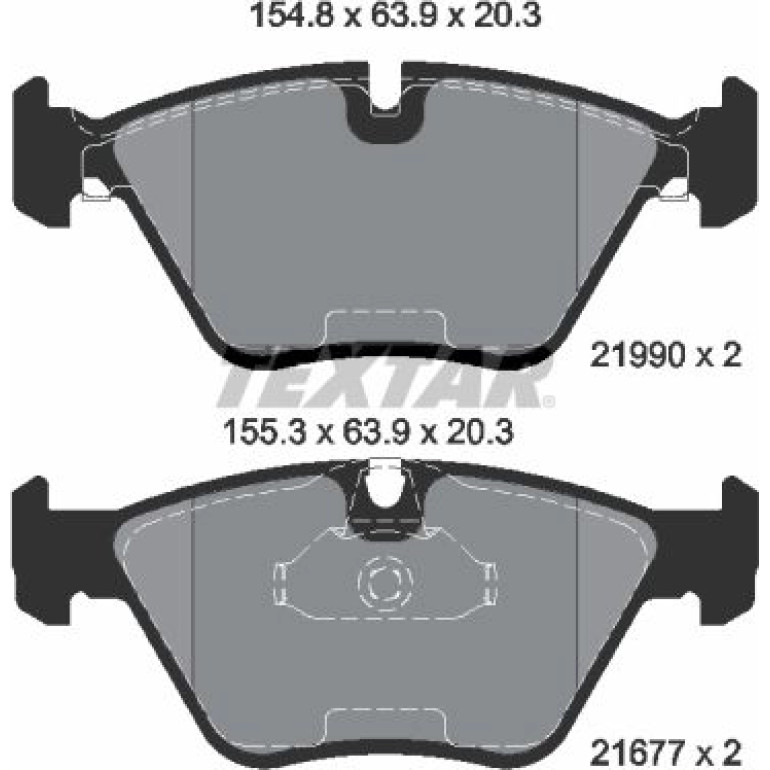 Bremsbelagsatz Bmw P. E39 10/96 2199003 Bremsbelagsatz Bmw P. E39 10/96 2199003