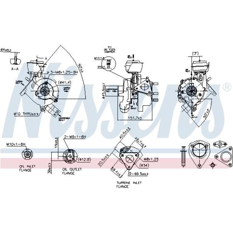 NISSENS Turbolader 93038 NISSENS Turbolader 93038