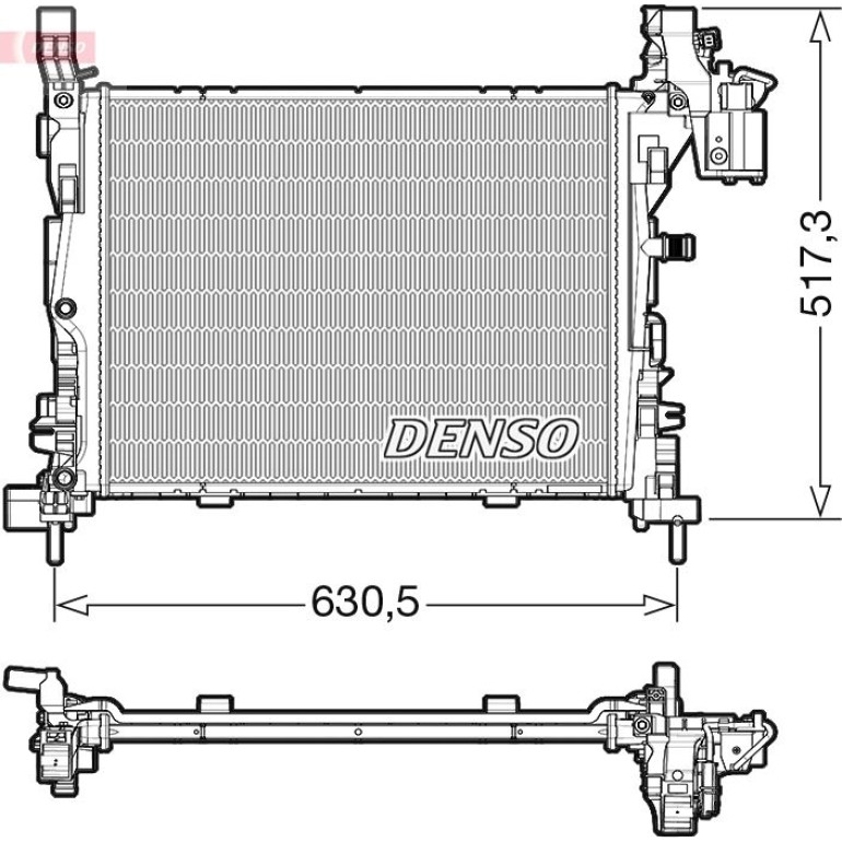 DENSO Motorkühler DRM23062 DENSO Motorkühler DRM23062