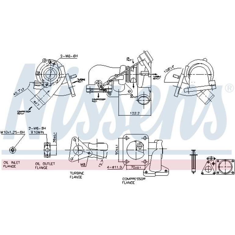 NISSENS Turbolader 93251 NISSENS Turbolader 93251