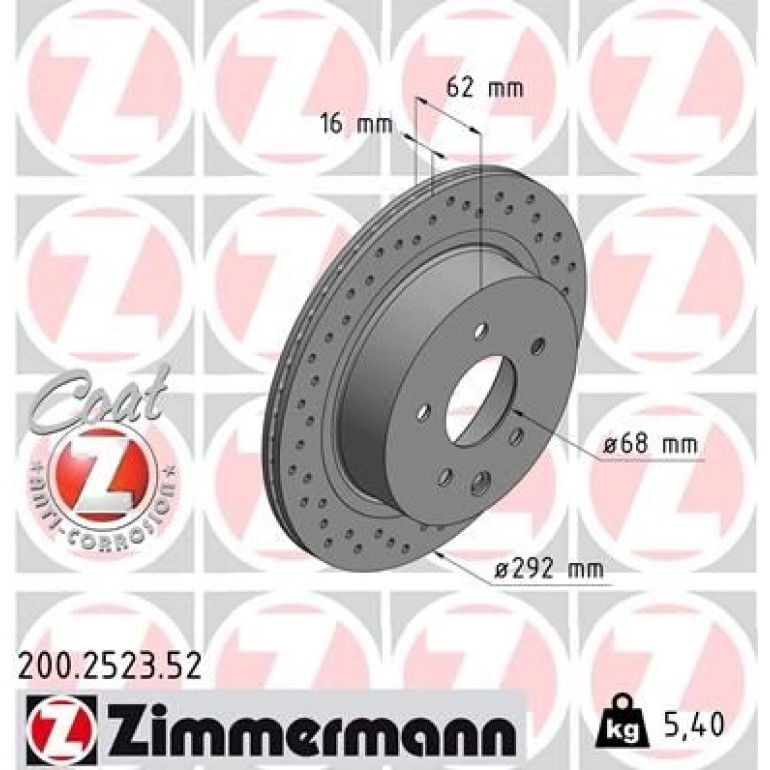 Bremsscheibe HA Sport 200.2523.52