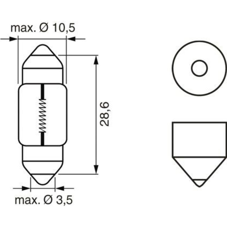 12V 10W PURE LIGHT SV8,5-8 1987302227 12V 10W PURE LIGHT SV8,5-8 1987302227