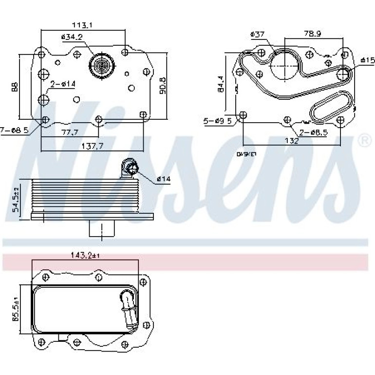 Ölkühler PKW 91242 Ölkühler PKW 91242