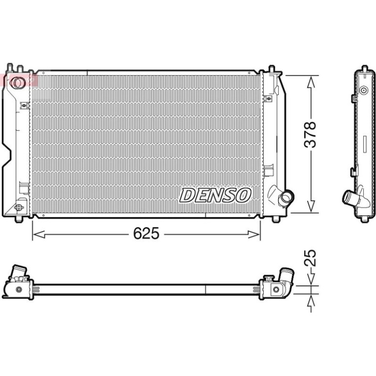 DENSO Motorkühler DRM50119 DENSO Motorkühler DRM50119