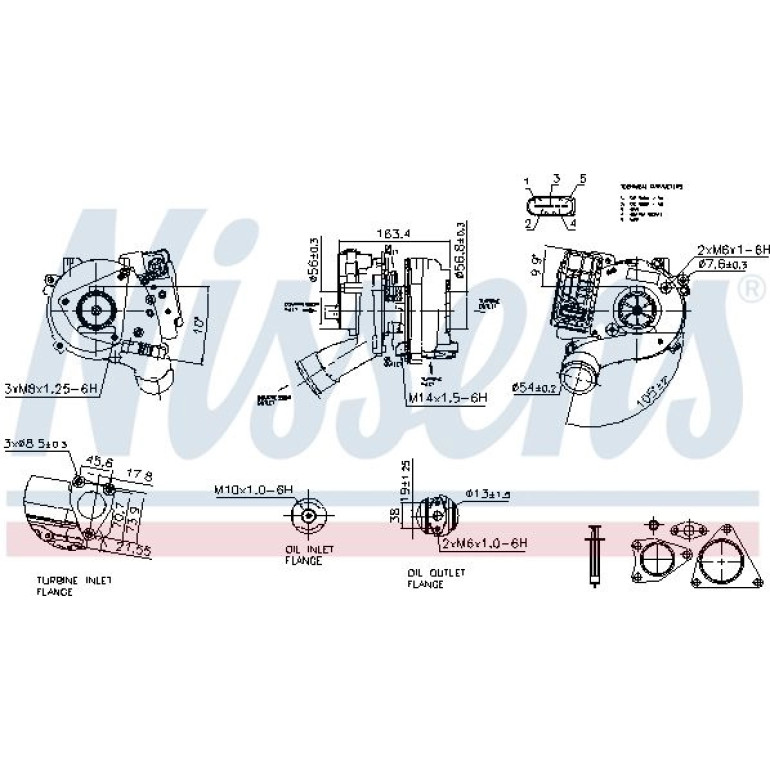 NISSENS Turbolader 93501 NISSENS Turbolader 93501