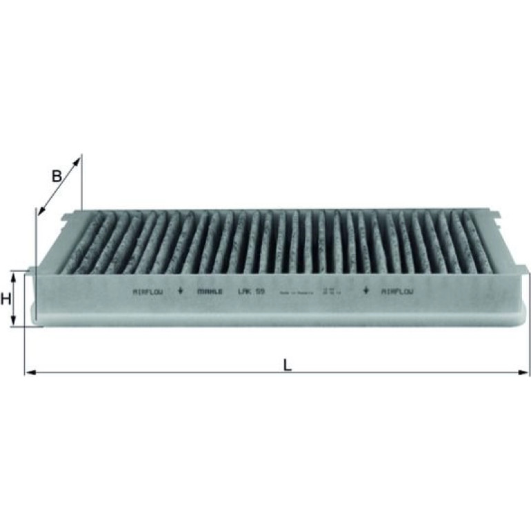 MAHLE Filter, Innenraumluft LAK 59