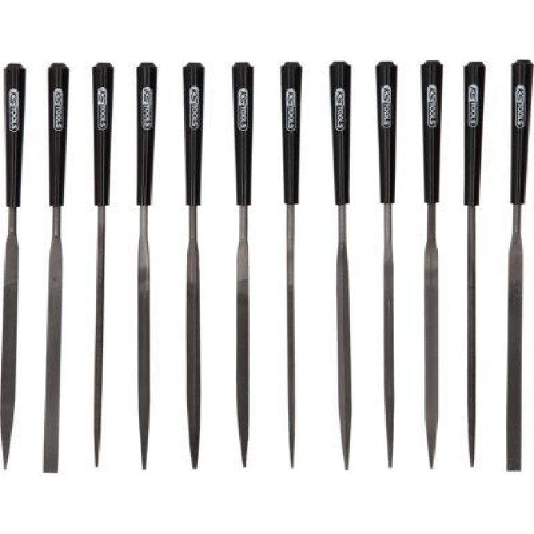 KS TOOLS Satz Nadelfeilen mit Kunststoffgriff, 12-teilig 140.3050 KS TOOLS Satz Nadelfeilen mit Kunststoffgriff, 12-teilig 140.3050