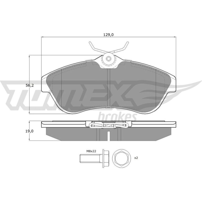 TOMEX brakes Bremsbelagsatz, Scheibenbremse TX 13-29 TOMEX brakes Bremsbelagsatz, Scheibenbremse TX 13-29