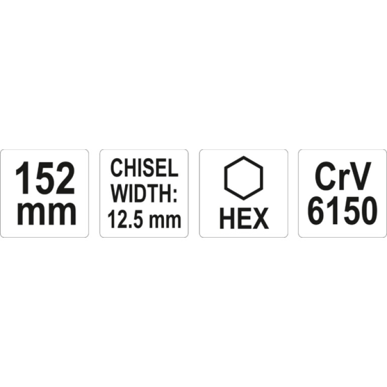 Meissel 12X152Mm yt-47148