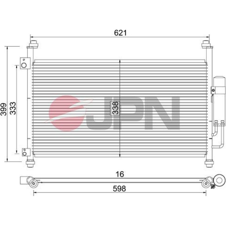 JPN Kondensator, Klimaanlage 60C9101-JPN