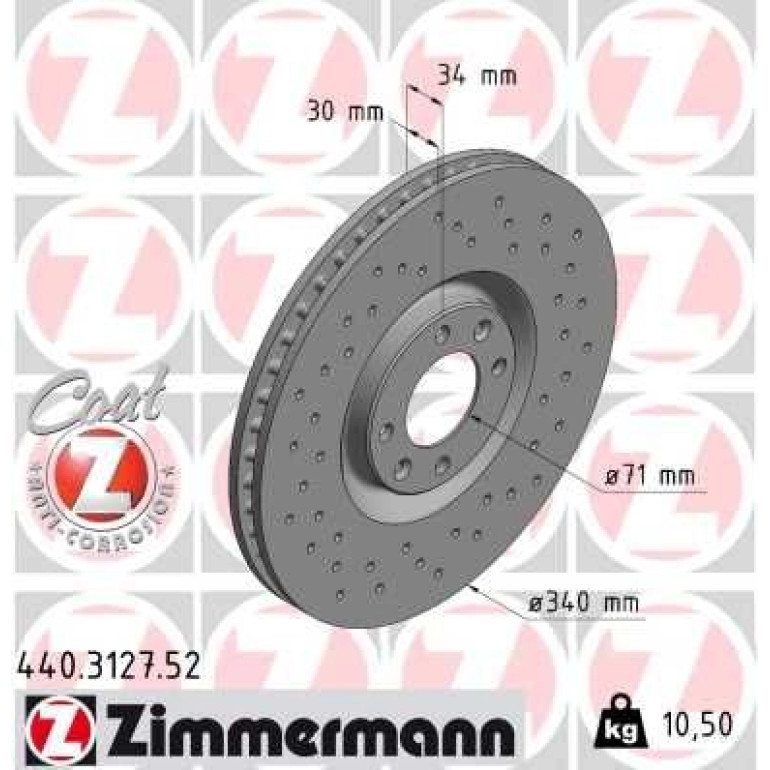 Bremsscheibe VA Sport 440.3127.52 Bremsscheibe VA Sport 440.3127.52