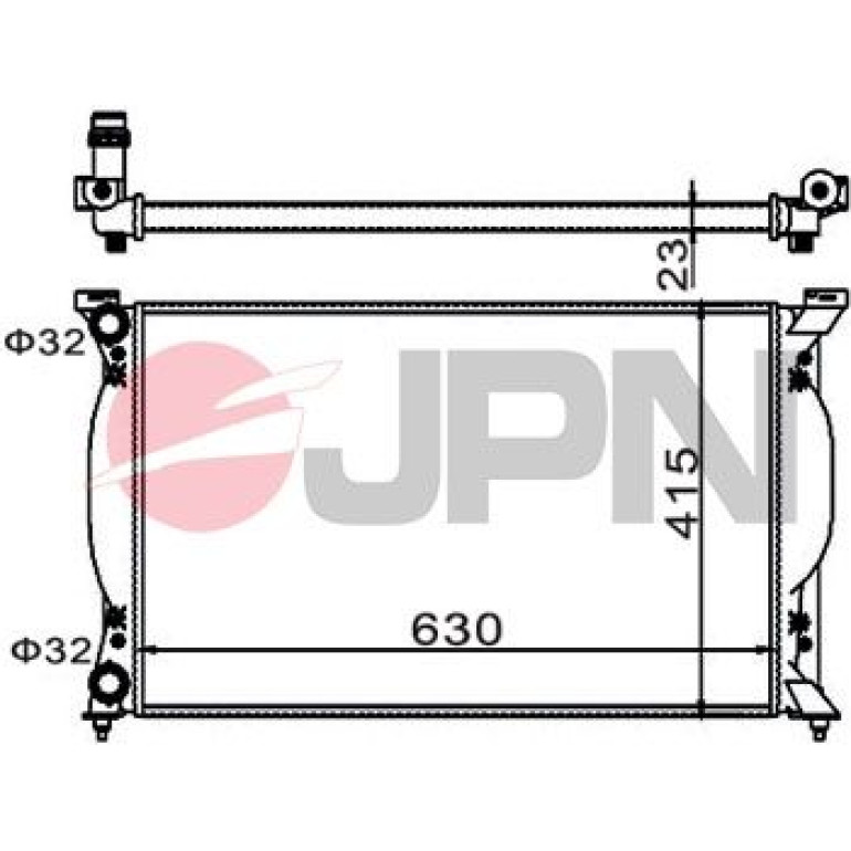 JPN Kühler, Motorkühlung 60C9004-JPN JPN Kühler, Motorkühlung 60C9004-JPN