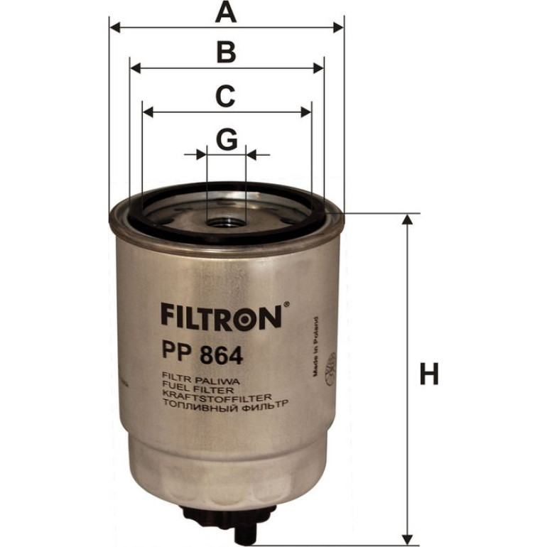 FILTRON Kraftstofffilter PP 864 FILTRON Kraftstofffilter PP 864