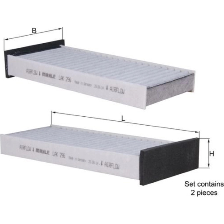 MAHLE Filter, Innenraumluft LAK 296/S MAHLE Filter, Innenraumluft LAK 296/S