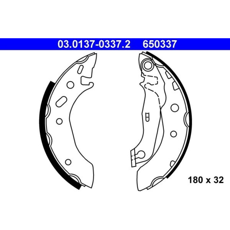 Bremsbackensatz 03.0137-0337.2 Bremsbackensatz 03.0137-0337.2