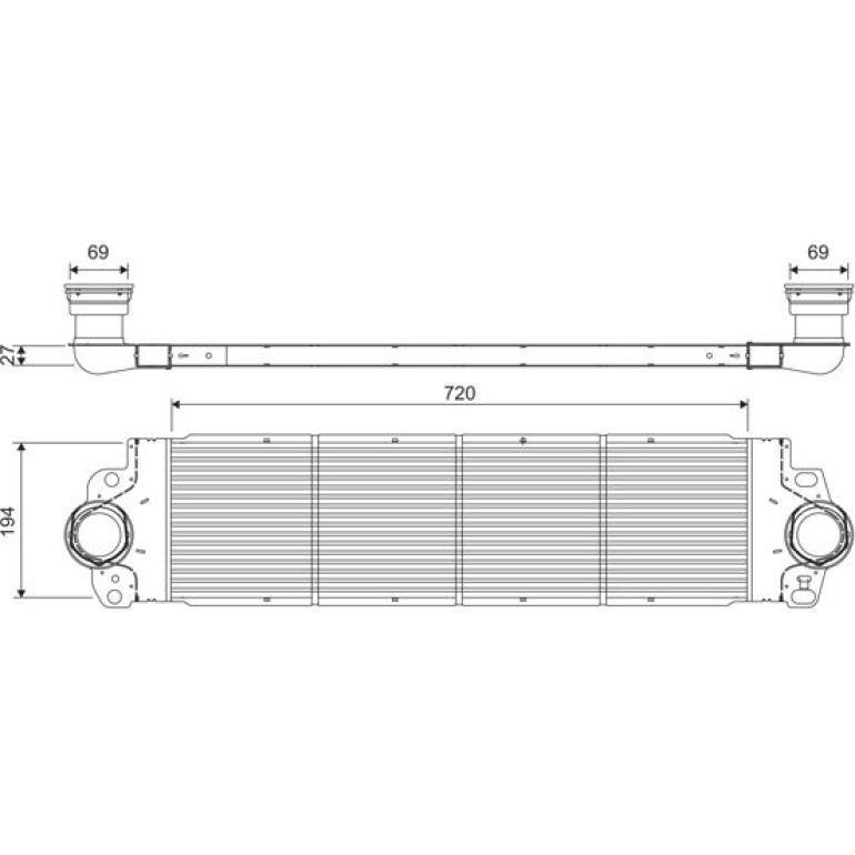 VALEO Druckluftkühler 818272