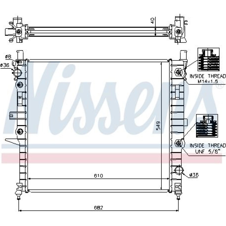 Wasserkühler PKW 62788A Wasserkühler PKW 62788A