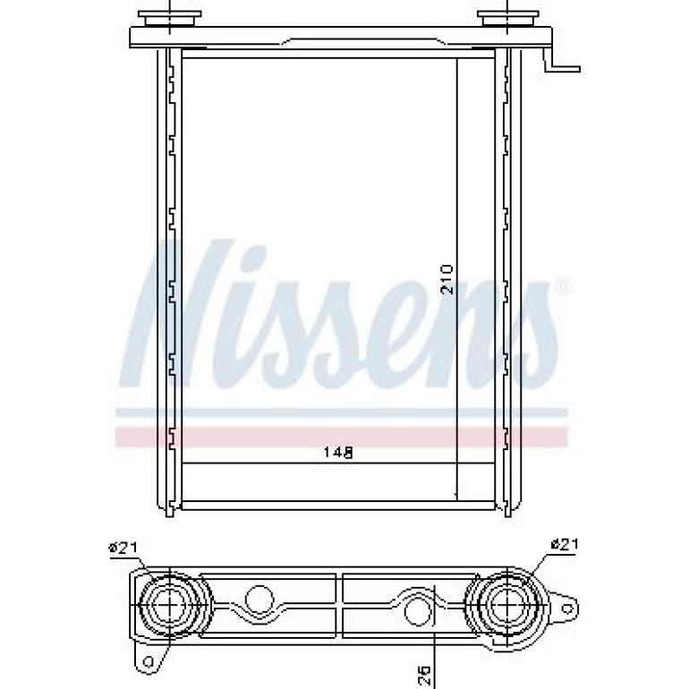 NISSENS Heizkörper 73343 NISSENS Heizkörper 73343