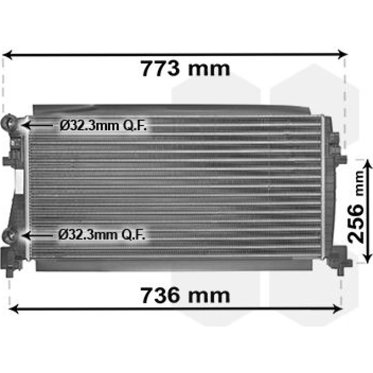VAN WEZEL Kühler, Motorkühlung 58002340 VAN WEZEL Kühler, Motorkühlung 58002340