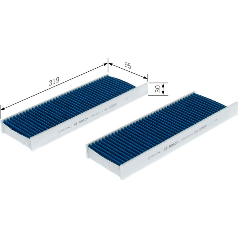 Aktivkohleinnenraumfilter 0 986 628 610 Aktivkohleinnenraumfilter 0 986 628 610