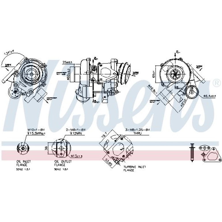 NISSENS Turbolader 93059 NISSENS Turbolader 93059