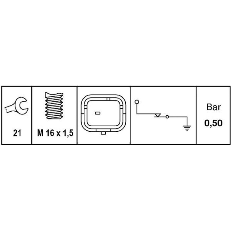HELLA Öldruckschalter 6ZL 009 600-041 HELLA Öldruckschalter 6ZL 009 600-041