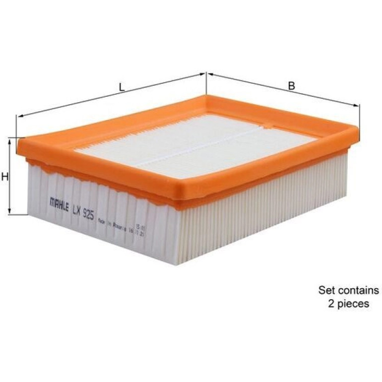 MAHLE Luftfilter LX 925/S MAHLE Luftfilter LX 925/S