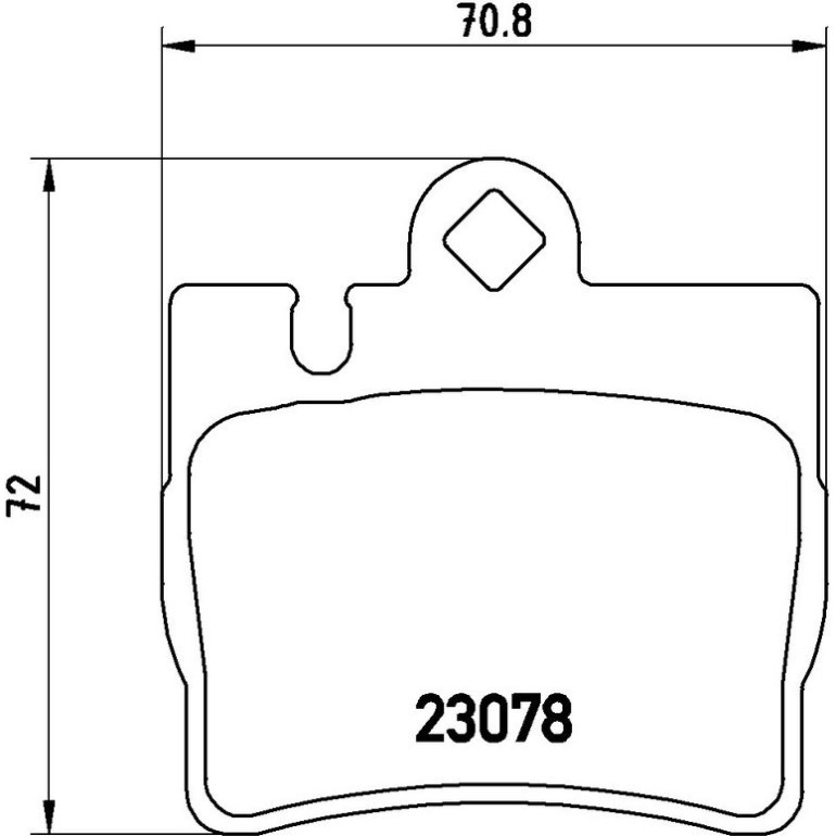 BREMBO Bremsklötze HA P 50 042 BREMBO Bremsklötze HA P 50 042