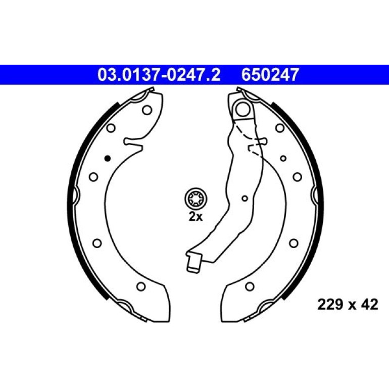 Bremsbackensatz 03.0137-0247.2 Bremsbackensatz 03.0137-0247.2