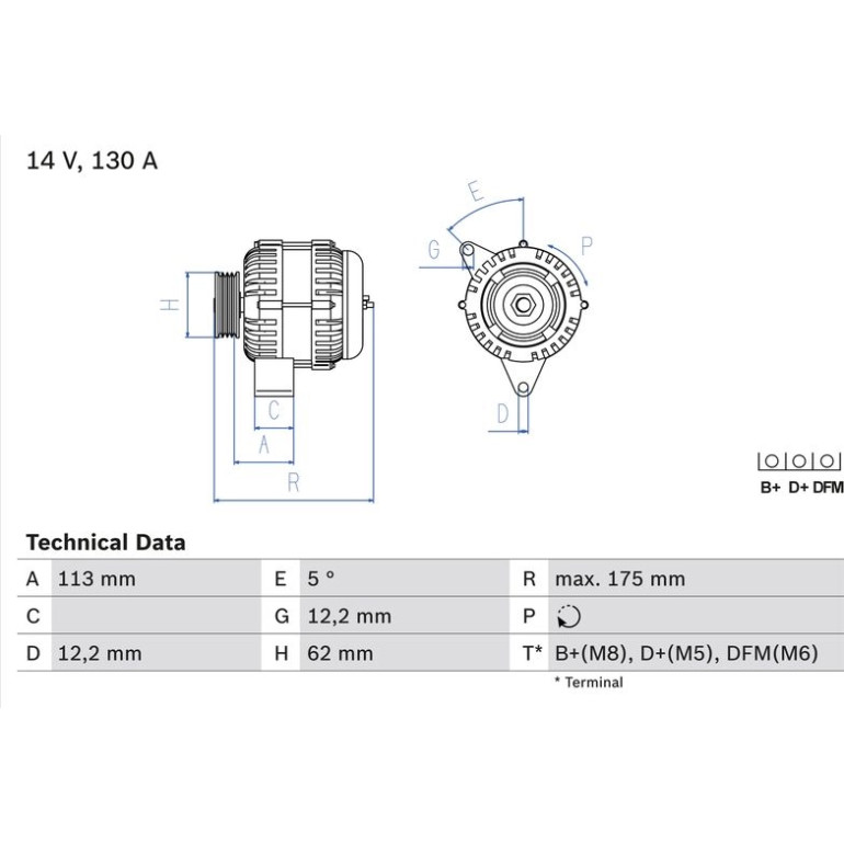 Lichtmaschine 0 986 048 801 Lichtmaschine 0 986 048 801