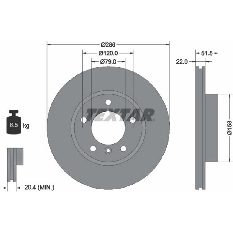 Bremsscheibe Bmw S. 3 (E36, E46), Z3 (E36), Z4 (E85) 1.6-2.8 09.90 92055605 Bremsscheibe Bmw S. 3 (E36, E46), Z3 (E36), Z4 (E85) 1.6-2.8 09.90 92055605