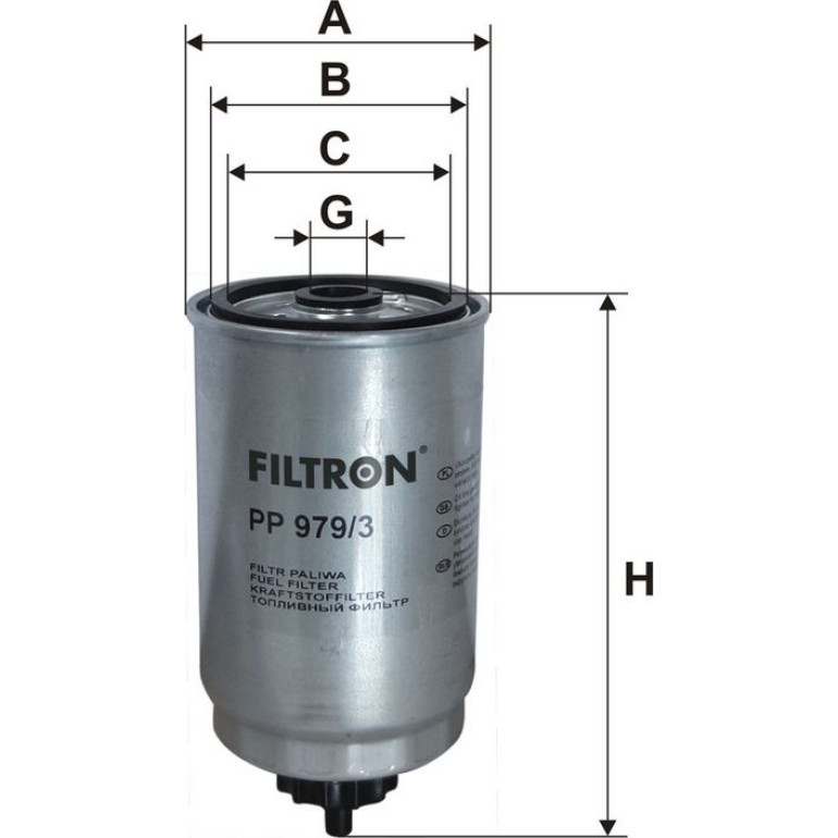 FILTRON Kraftstofffilter PP 979/3 FILTRON Kraftstofffilter PP 979/3