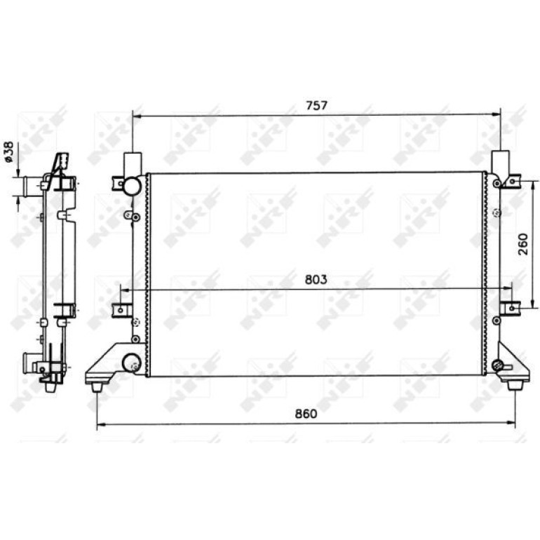 Kühler, Motorkühlung 58240 Kühler, Motorkühlung 58240