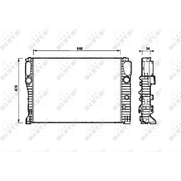 Kühler, Motorkühlung 53829 Kühler, Motorkühlung 53829