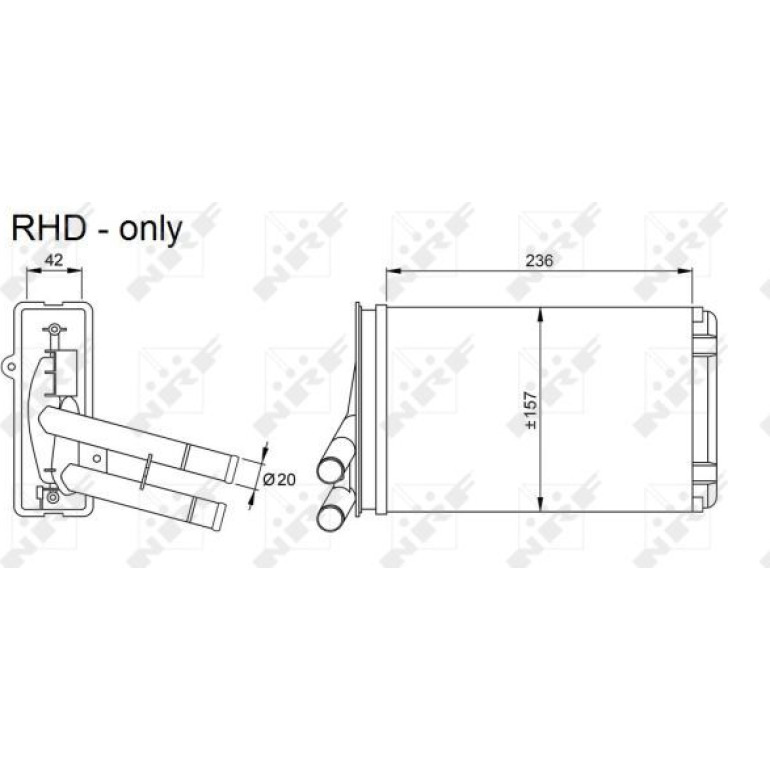 NRF Heizkörper 54302 NRF Heizkörper 54302