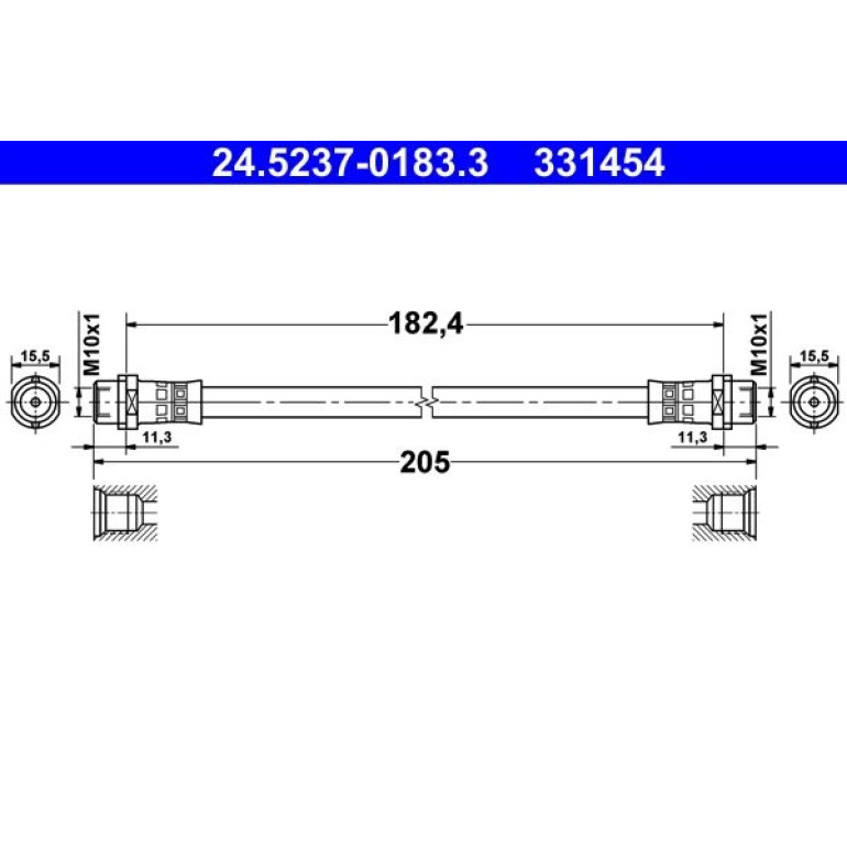Bremsschlauch 24.5237-0183.3 Bremsschlauch 24.5237-0183.3
