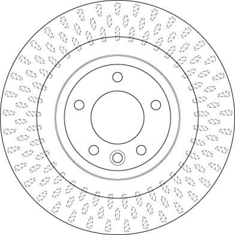 52 482 018 Bremsscheibe HA DF6528S 52 482 018 Bremsscheibe HA DF6528S