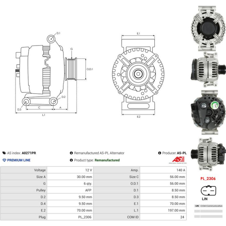 Generator A0271PR Generator A0271PR
