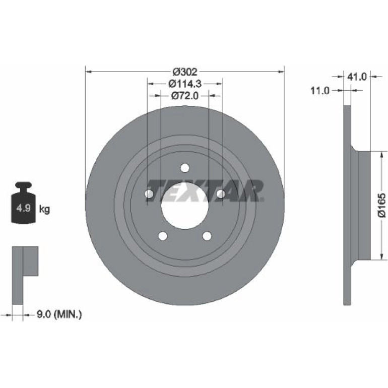Bremsscheibe Mazda T. 5 05- Ko A 16 92148200 Bremsscheibe Mazda T. 5 05- Ko A 16 92148200