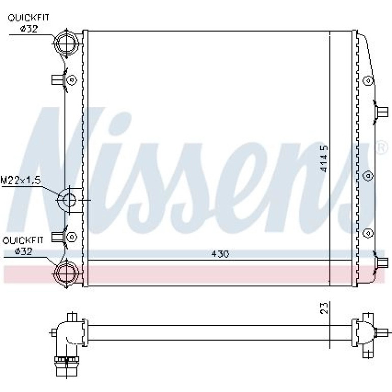 Wasserkühler PKW 652691 Wasserkühler PKW 652691