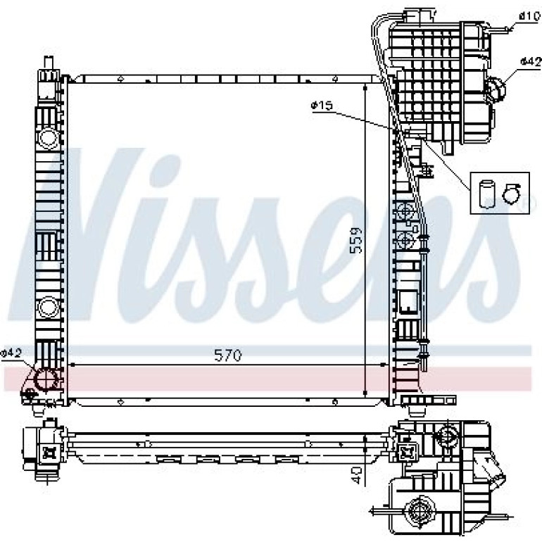 Wasserkühler PKW 62559A Wasserkühler PKW 62559A