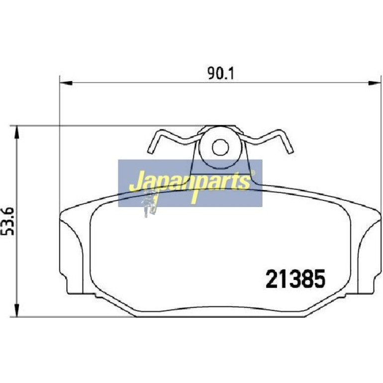 Japanparts Bremsbeläge PP-0320AF Japanparts Bremsbeläge PP-0320AF
