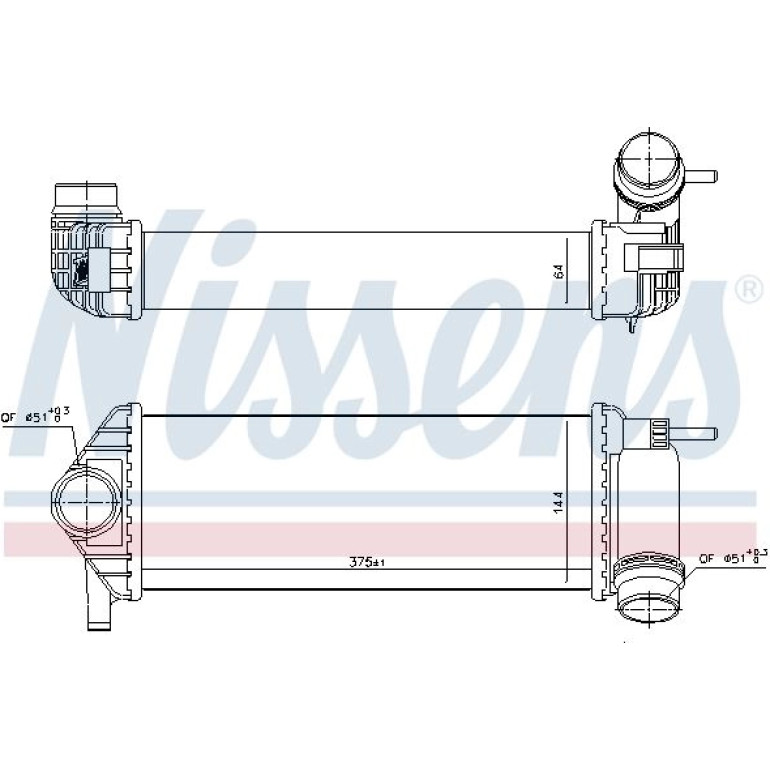 Ladeluftkühler PKW 96308 Ladeluftkühler PKW 96308