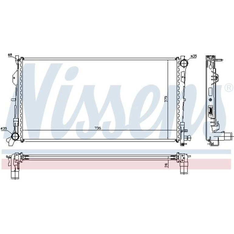 Wasserkühler PKW 61018A Wasserkühler PKW 61018A