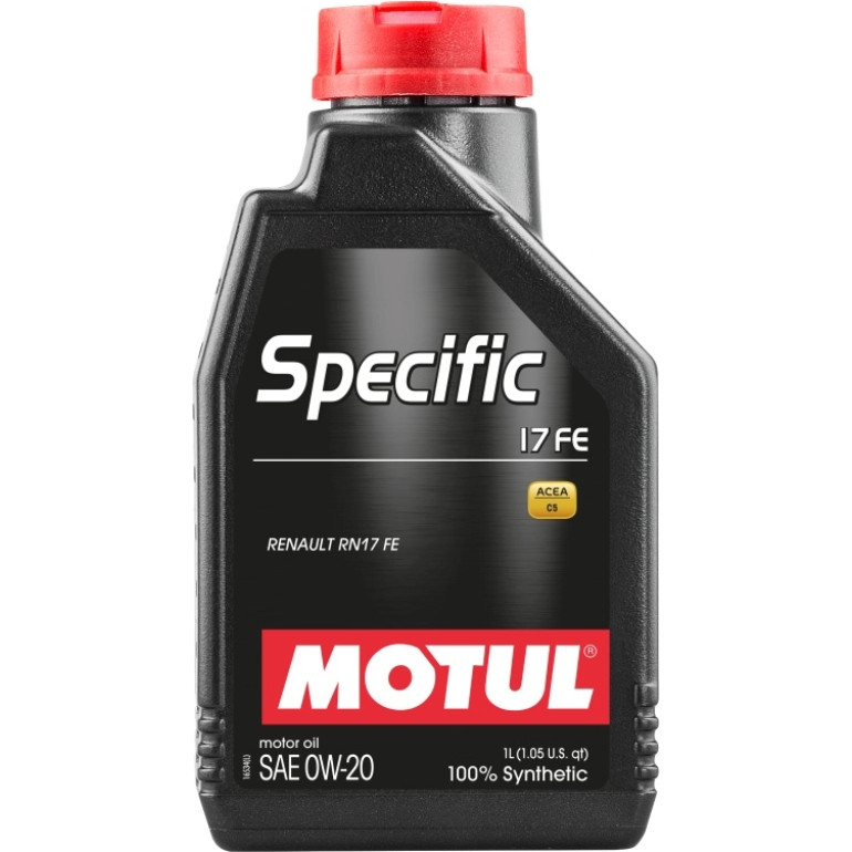 Motul Specific 17 FE Renault RN17 FE 0W-20 1 Liter 109949 Motul Specific 17 FE Renault RN17 FE 0W-20 1 Liter 109949
