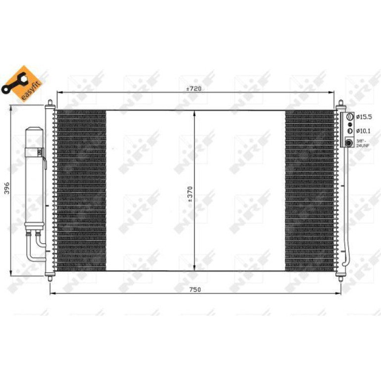 Kondensator, Klimaanlage 35878 Kondensator, Klimaanlage 35878