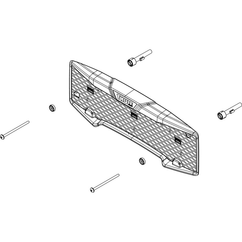 Thule Epos Number Plate Holder Kit 1500054999 Thule Epos Number Plate Holder Kit 1500054999