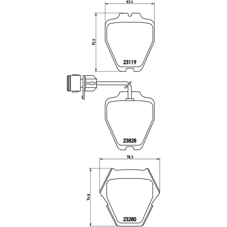 BREMBO Bremsklötze VA P 85 054