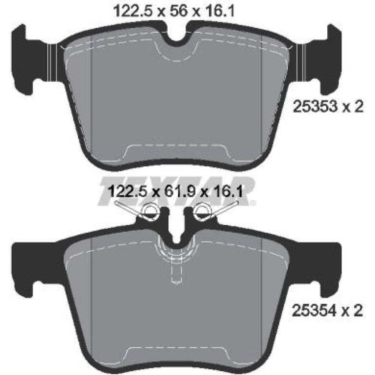 Bremsbelagsatz Db T. W205 1.6-3.0 14 2535301 Bremsbelagsatz Db T. W205 1.6-3.0 14 2535301